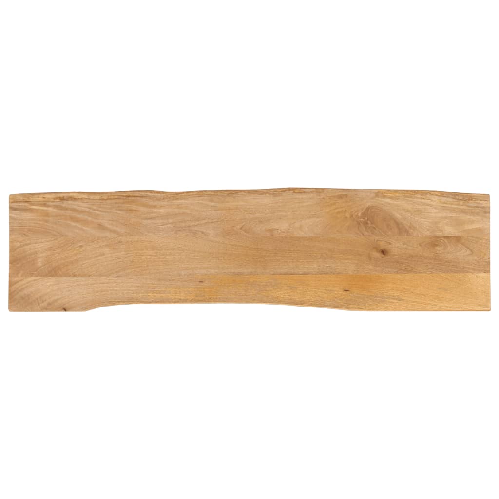 vidaXL Table Top 180x40x3.8 cm Live Edge Solid Wood Mango