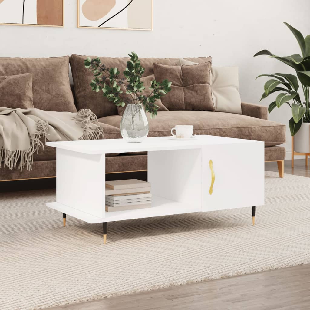 vidaXL Coffee Table White 90x50x40 cm Engineered Wood