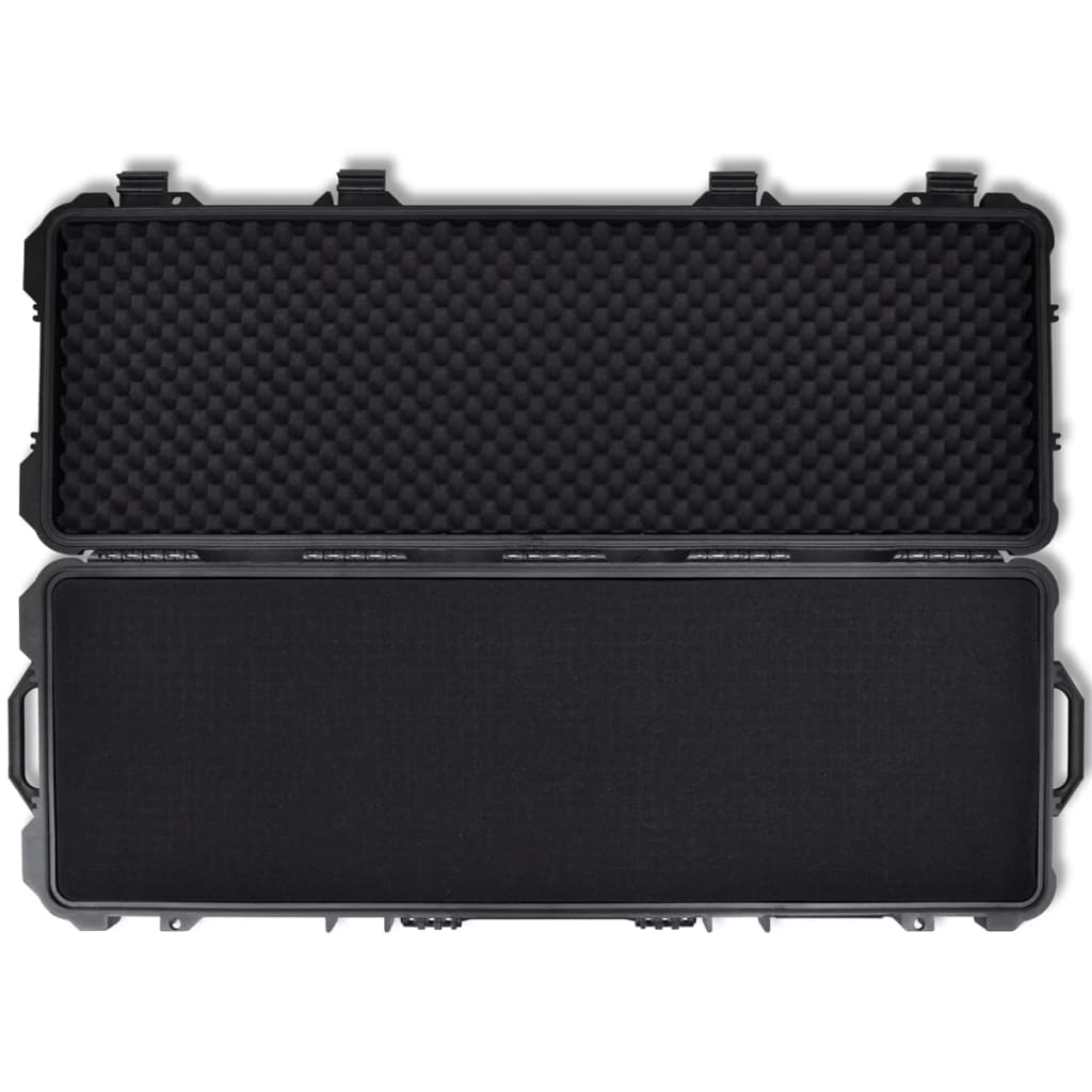 vidaXL Waterproof Plastic Molded Gun Case Trolly Carry Case