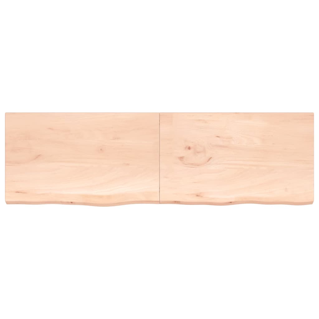 vidaXL Bathroom Countertop 200x60x(2-4) cm Untreated Solid Wood