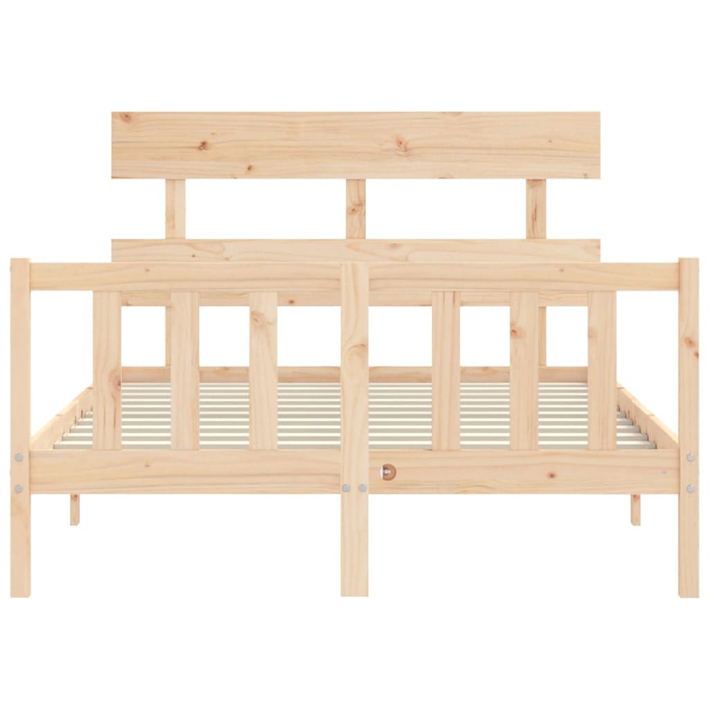 vidaXL Bed Frame without Mattress 140x200 cm Solid Wood Pine