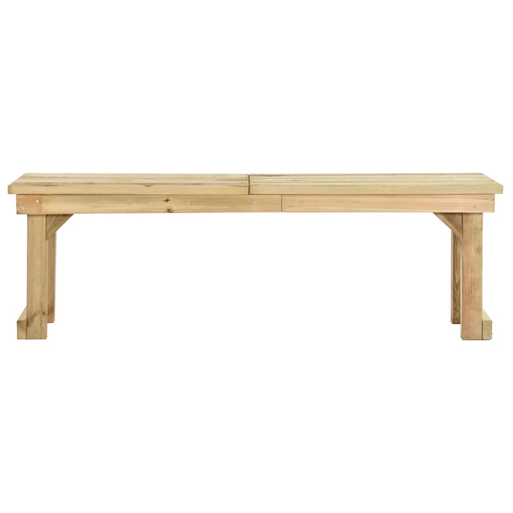 vidaXL Garden Bench 140 cm Impregnated Pinewood