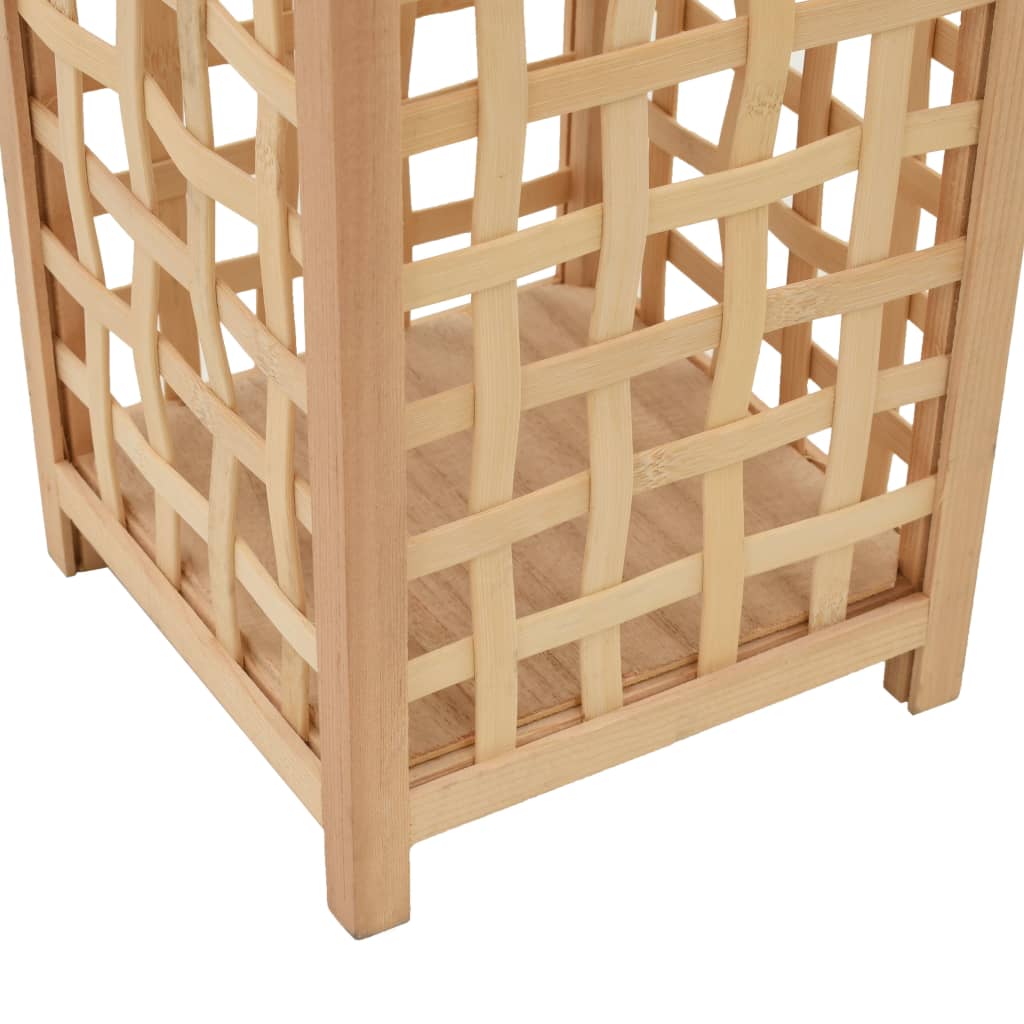 vidaXL Hanging Candle Lantern Holder Bamboo Natural