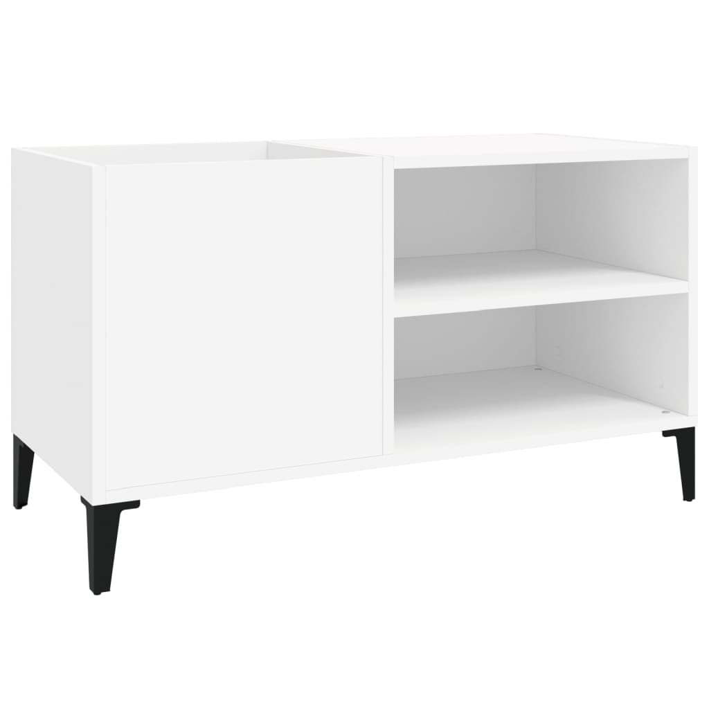 vidaXL Record Cabinet White 84.5x38x48 cm Engineered Wood