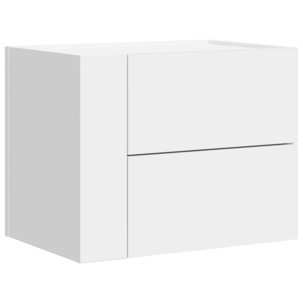 vidaXL Wall-mounted Bedside Cabinets 2 pcs White 45x30x35 cm