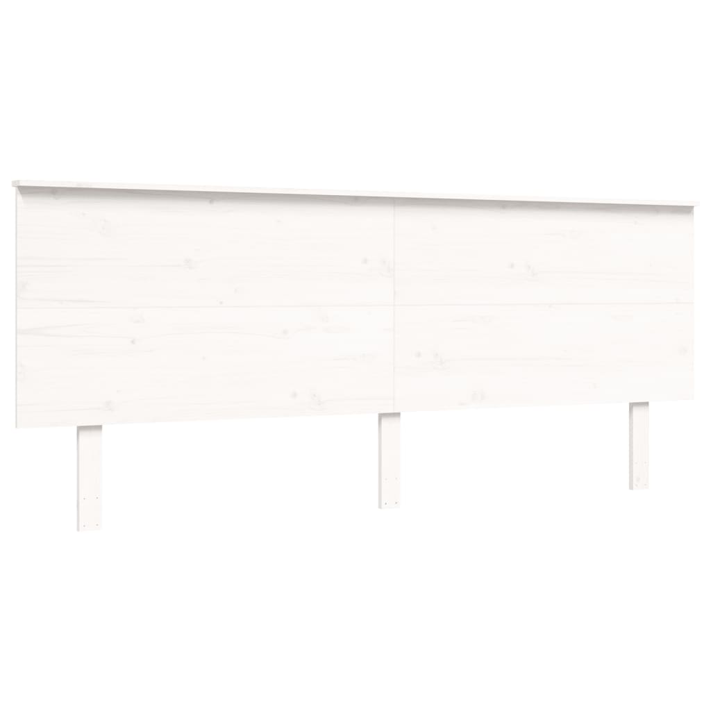 vidaXL Bed Frame without Mattress White 200x200 cm Solid Wood