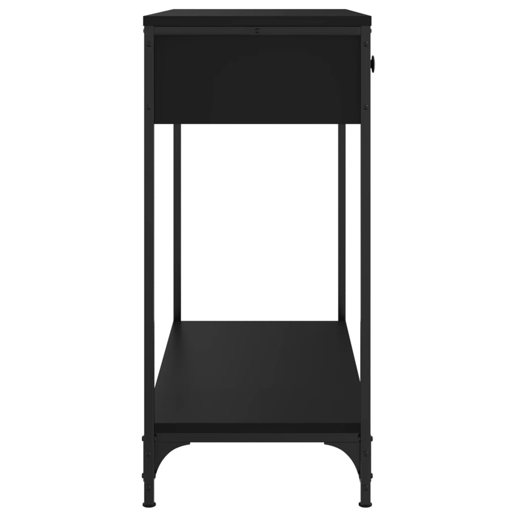 vidaXL Console Table Black 75x34.5x75 cm Engineered Wood