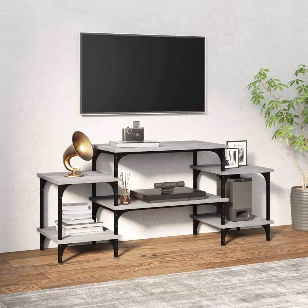 vidaXL TV Cabinet Grey Sonoma 117x35x52 cm Engineered Wood