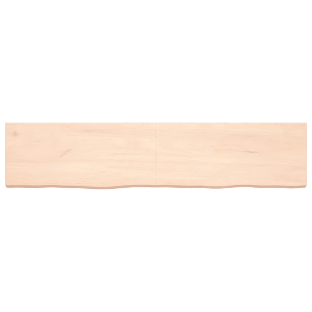 vidaXL Bathroom Countertop 180x40x(2-6) cm Untreated Solid Wood