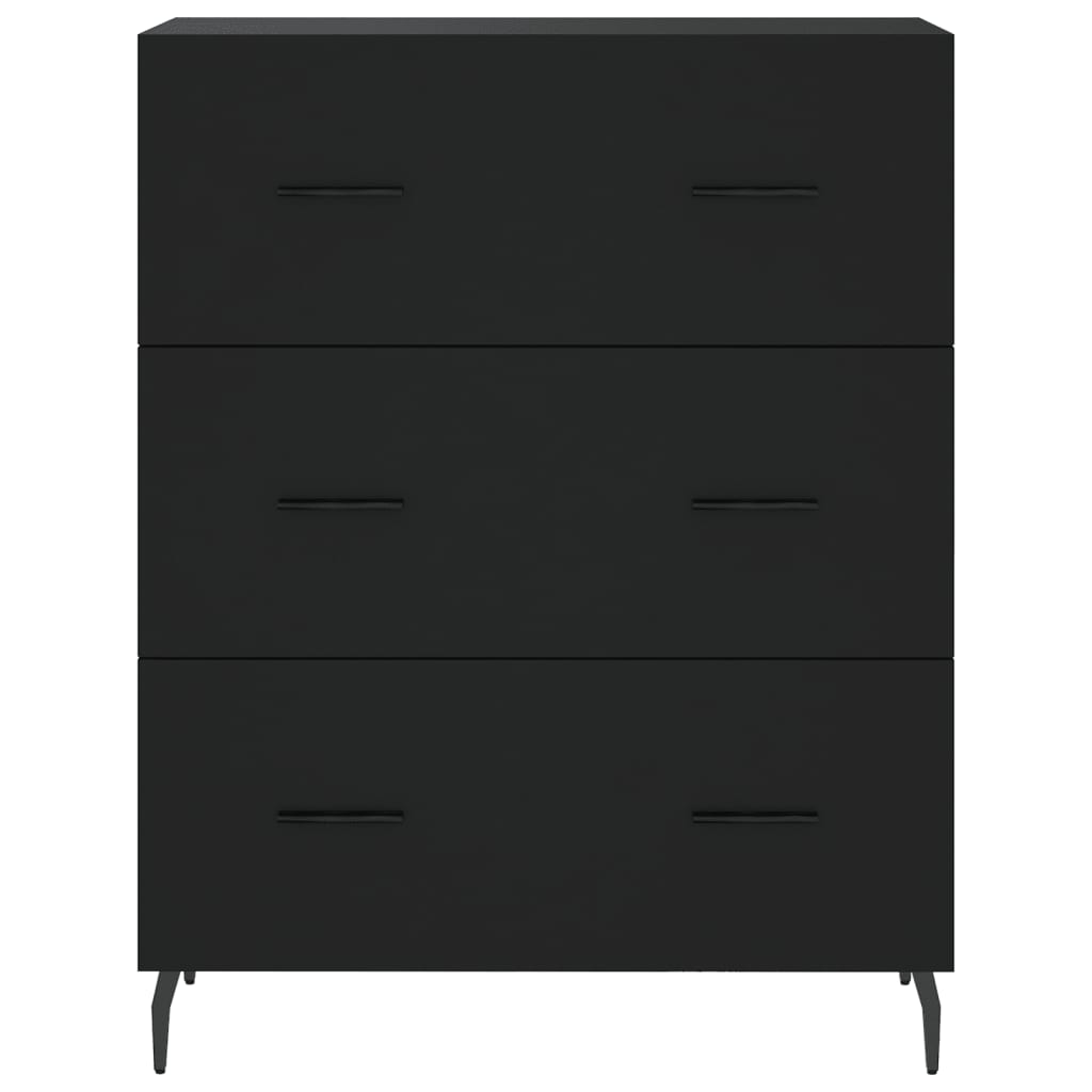 vidaXL Highboard Black 69.5x34x180 cm Engineered Wood