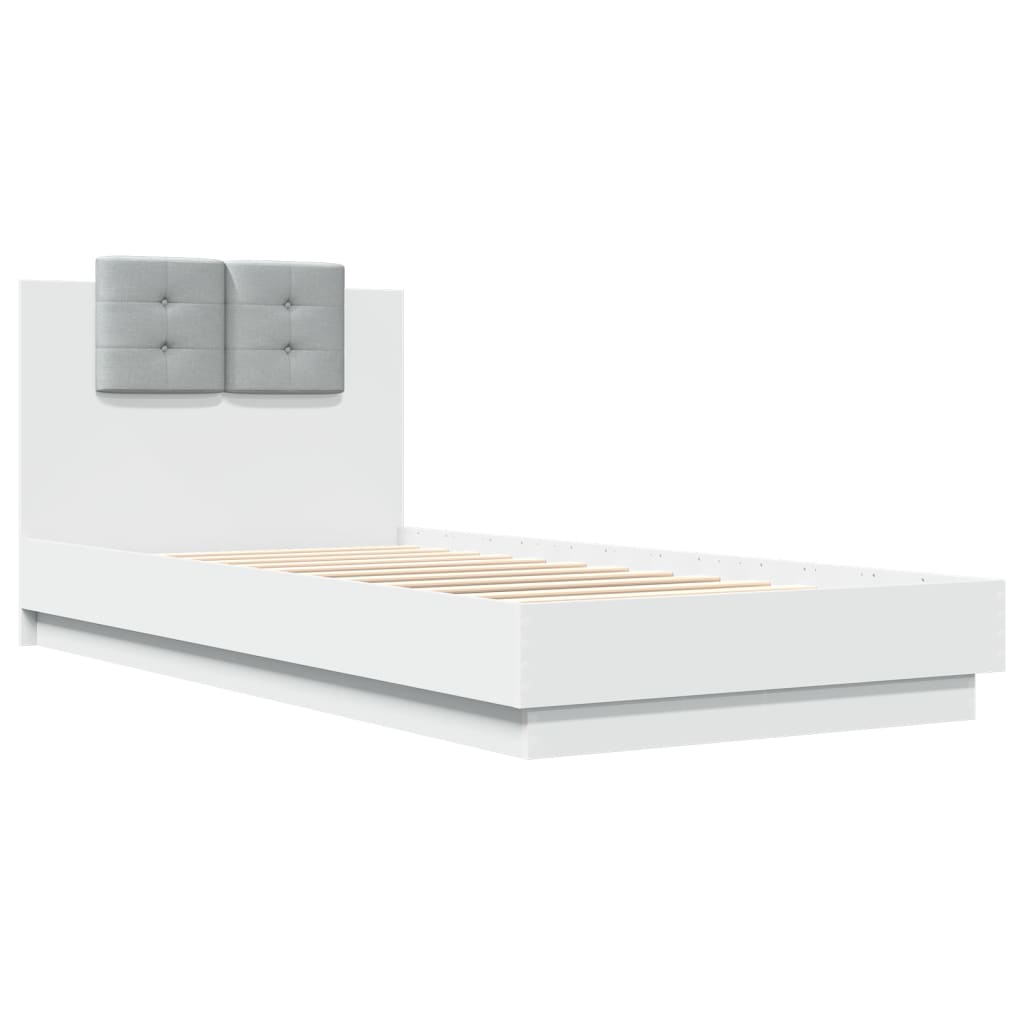 vidaXL Bed Frame without Mattress White 100x200 cm