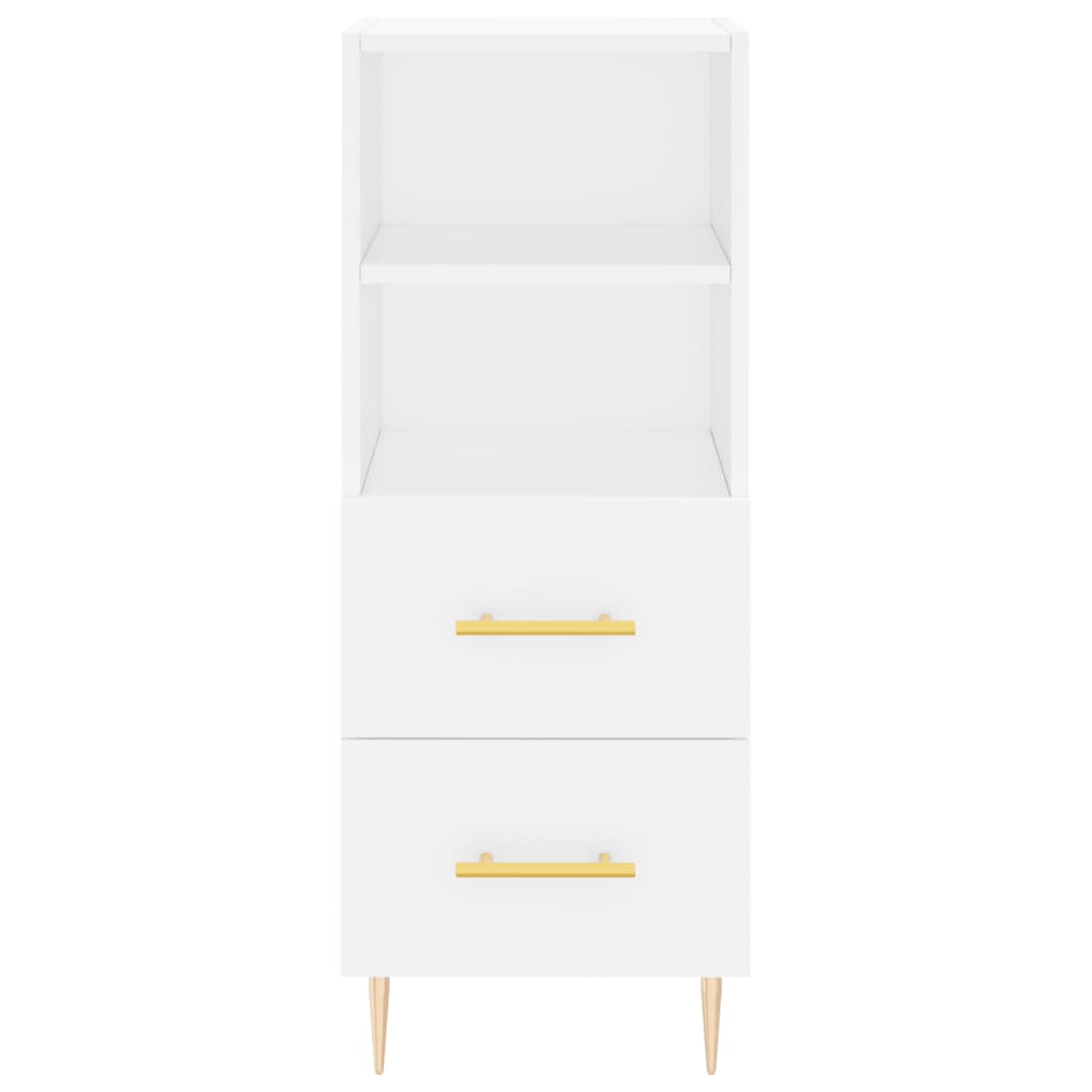 vidaXL Highboard White 34.5x34x180 cm Engineered Wood