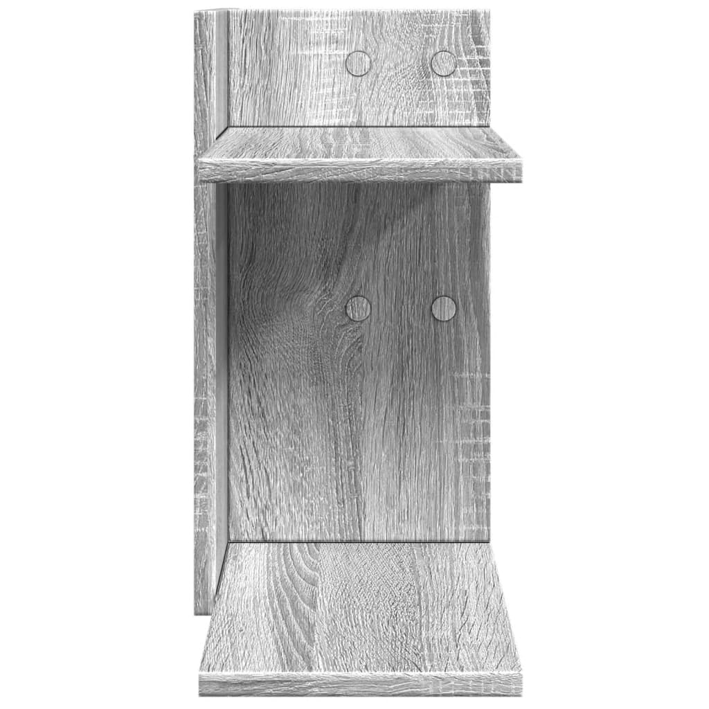 vidaXL Desk Organiser Grey Sonoma 42x21.5x42 cm Engineered wood