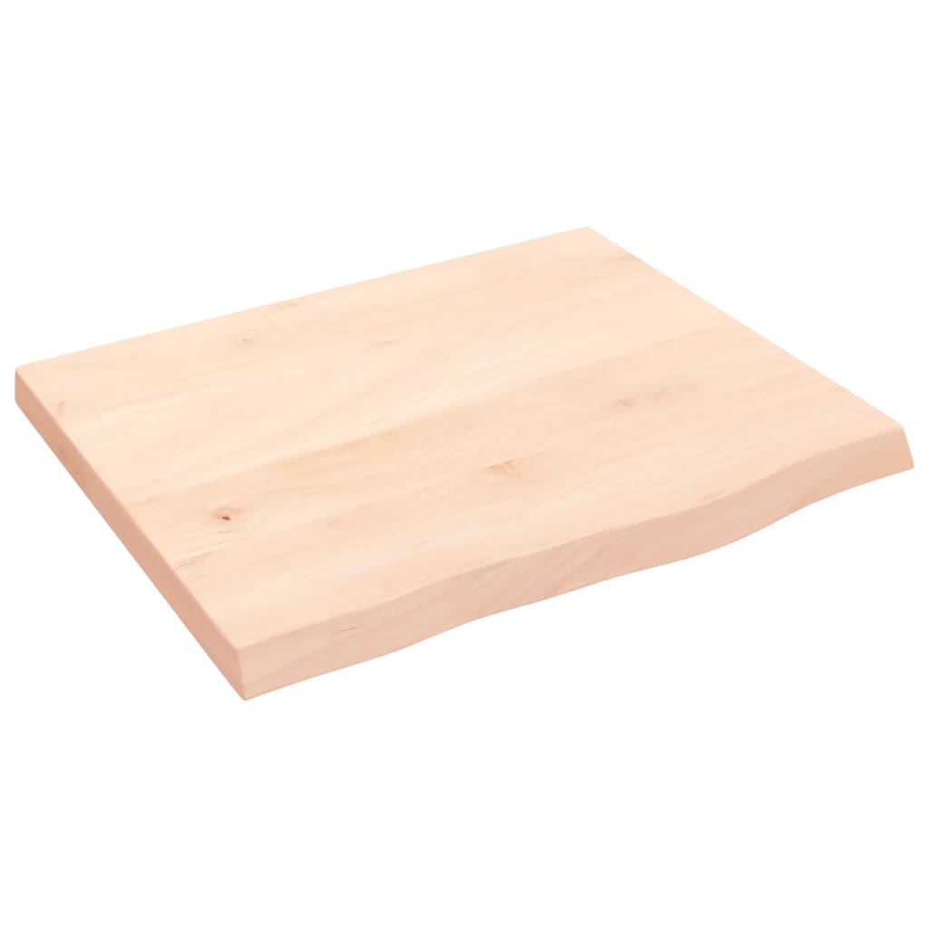 vidaXL Bathroom Countertop 60x50x(2-4) cm Untreated Solid Wood