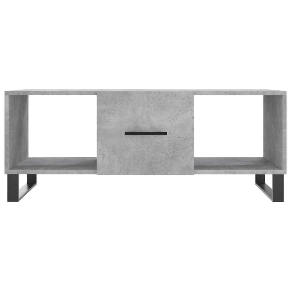 vidaXL Coffee Table Concrete Grey 102x50x40 cm Engineered Wood