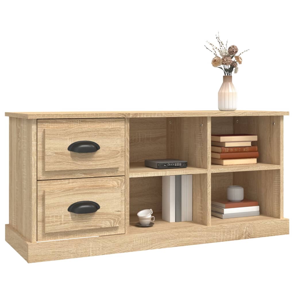 vidaXL TV Cabinet Sonoma Oak 102x35.5x47.5 cm Engineered Wood