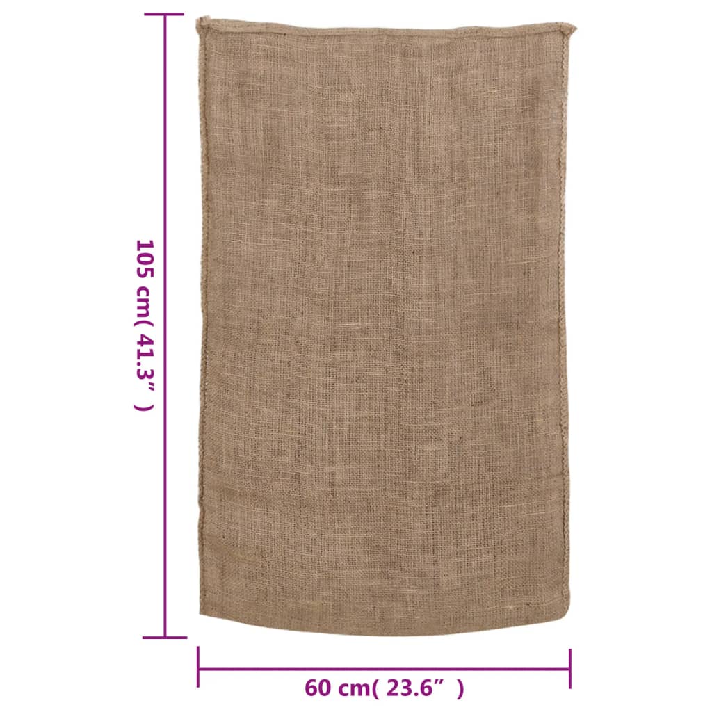 vidaXL Jute Sacks 10 pcs 60x105 cm 100% Jute 220 gsm