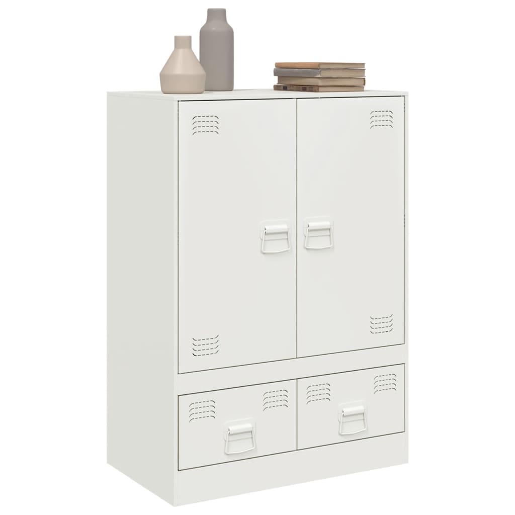 vidaXL Highboard White 67x39x95 cm Steel