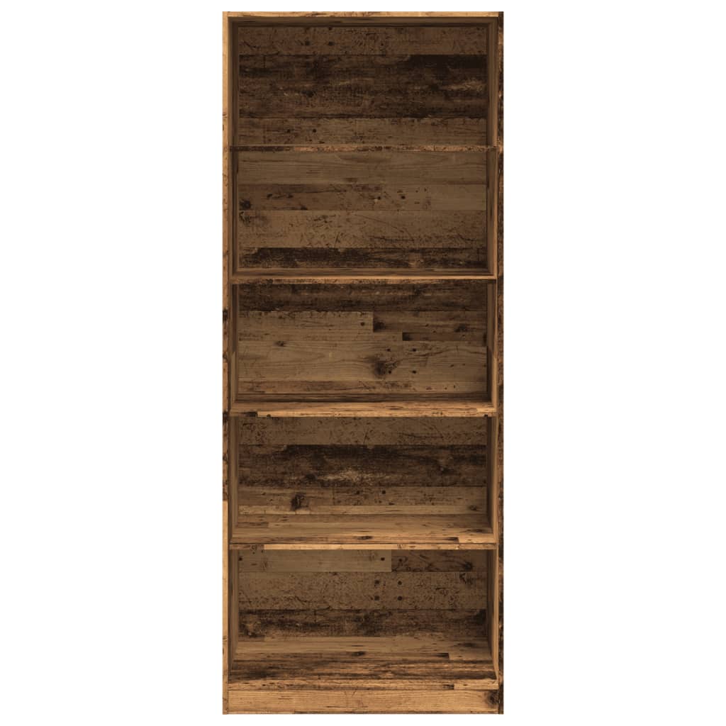 vidaXL Wardrobe Old Wood 80x50x200 cm Engineered Wood