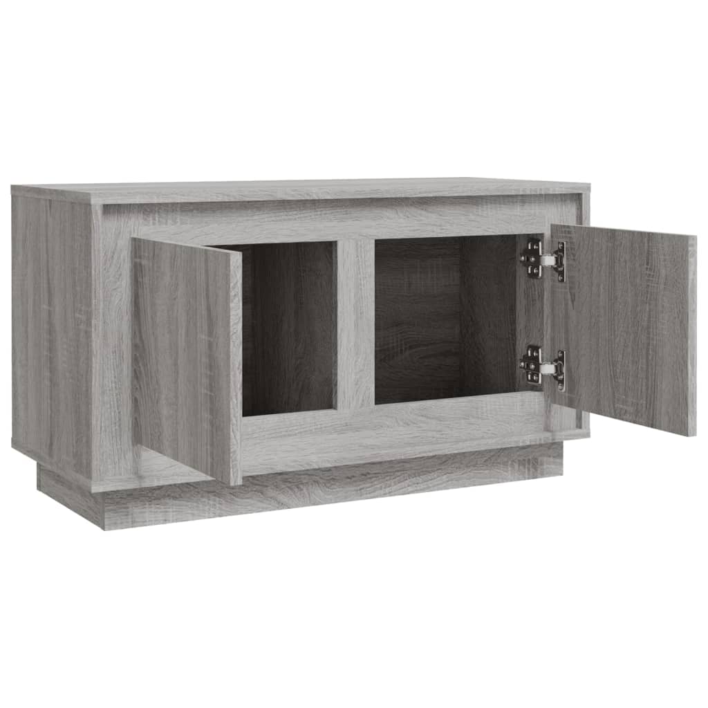 vidaXL TV Cabinet Grey Sonoma 80x35x45 cm Engineered Wood