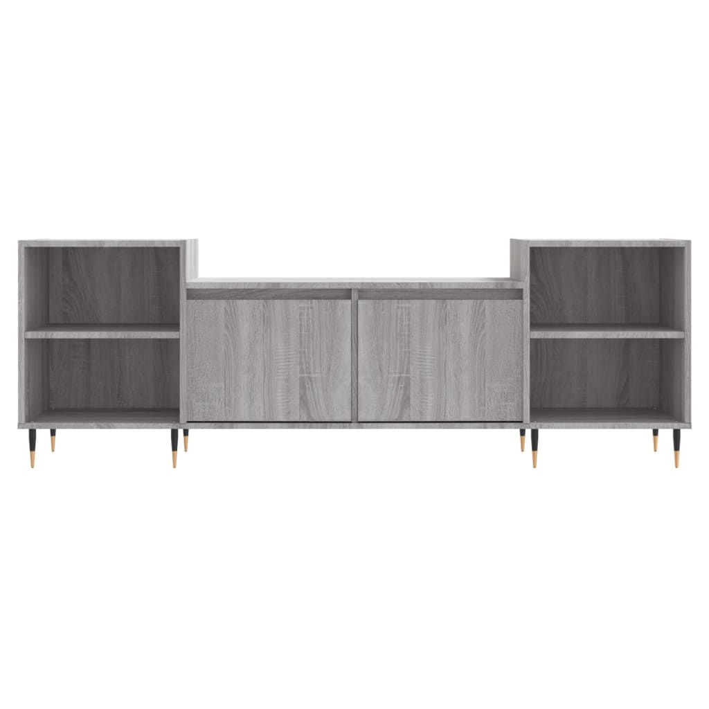 vidaXL TV Cabinet Grey Sonoma 160x35x55 cm Engineered Wood