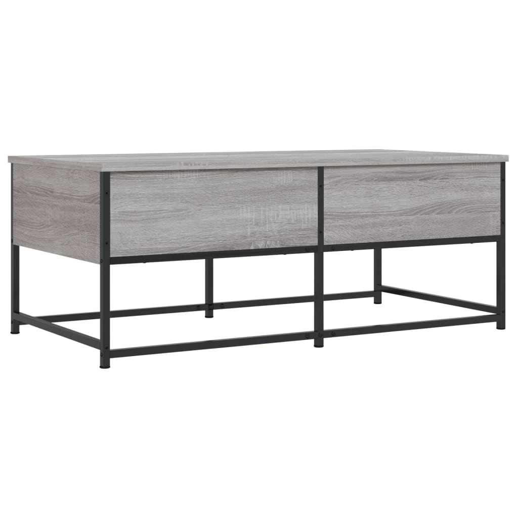 vidaXL Coffee Table Grey Sonoma 100x51x40 cm Engineered Wood