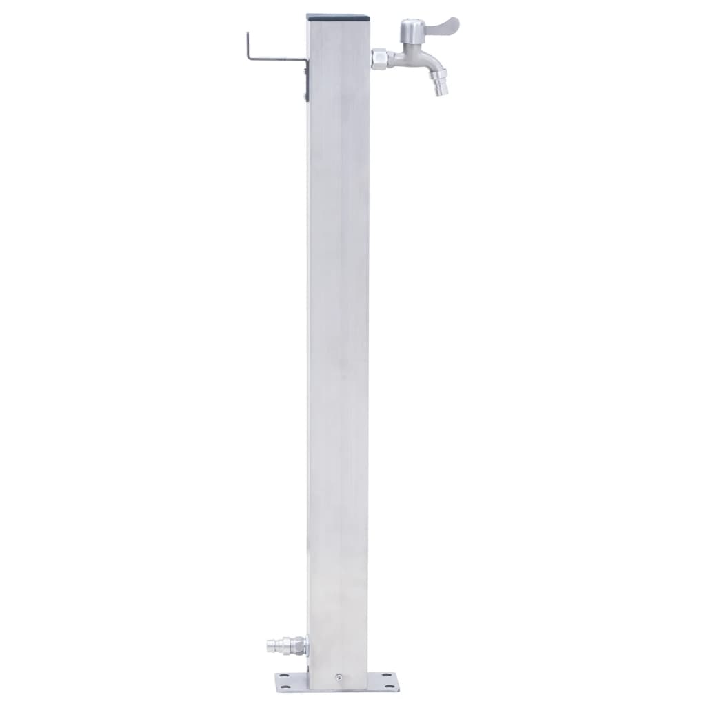 vidaXL Garden Water Column 80 cm Stainless Steel Square