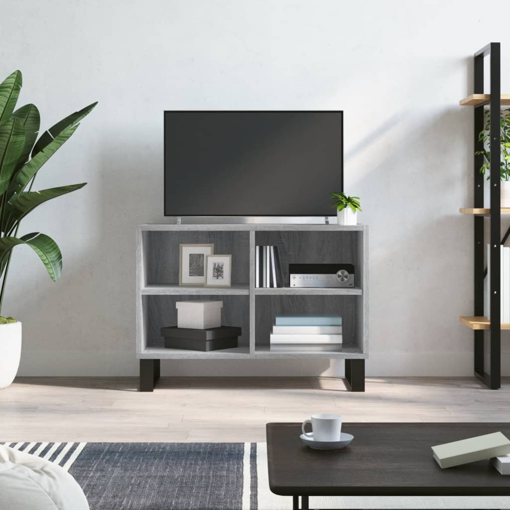 vidaXL TV Cabinet Grey Sonoma 69.5x30x50 cm Engineered Wood