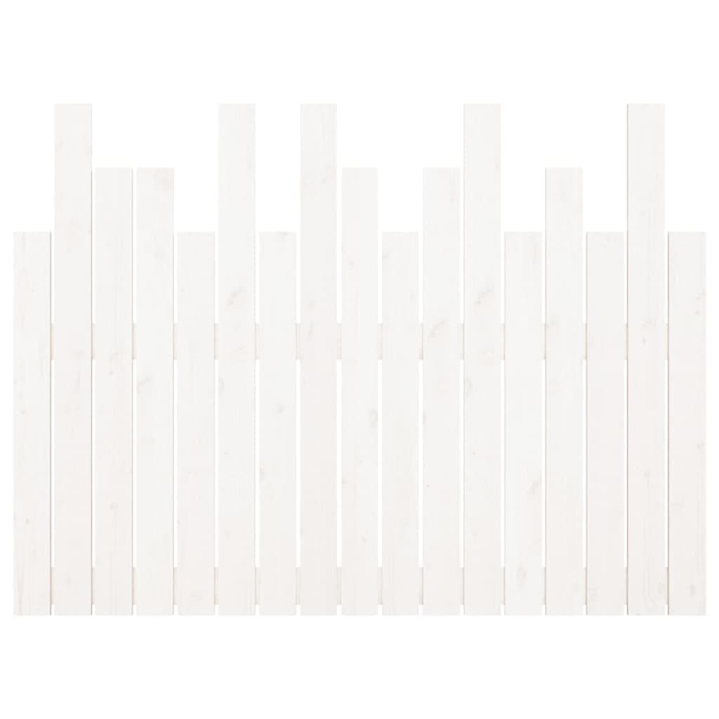 vidaXL Wall Headboard White 108x3x80 cm Solid Wood Pine