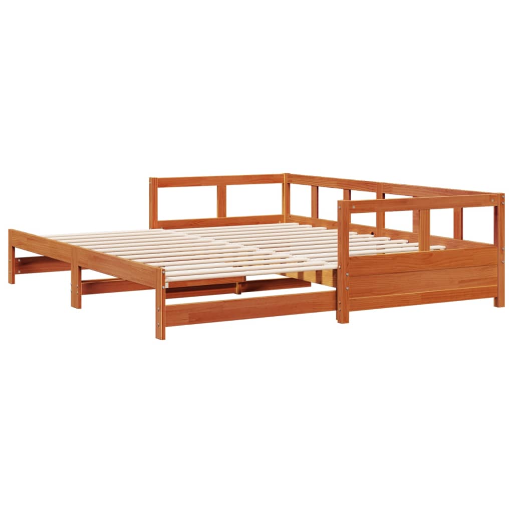 vidaXL Daybed without Mattress Wax Brown 80x200 cm Solid Wood Pine