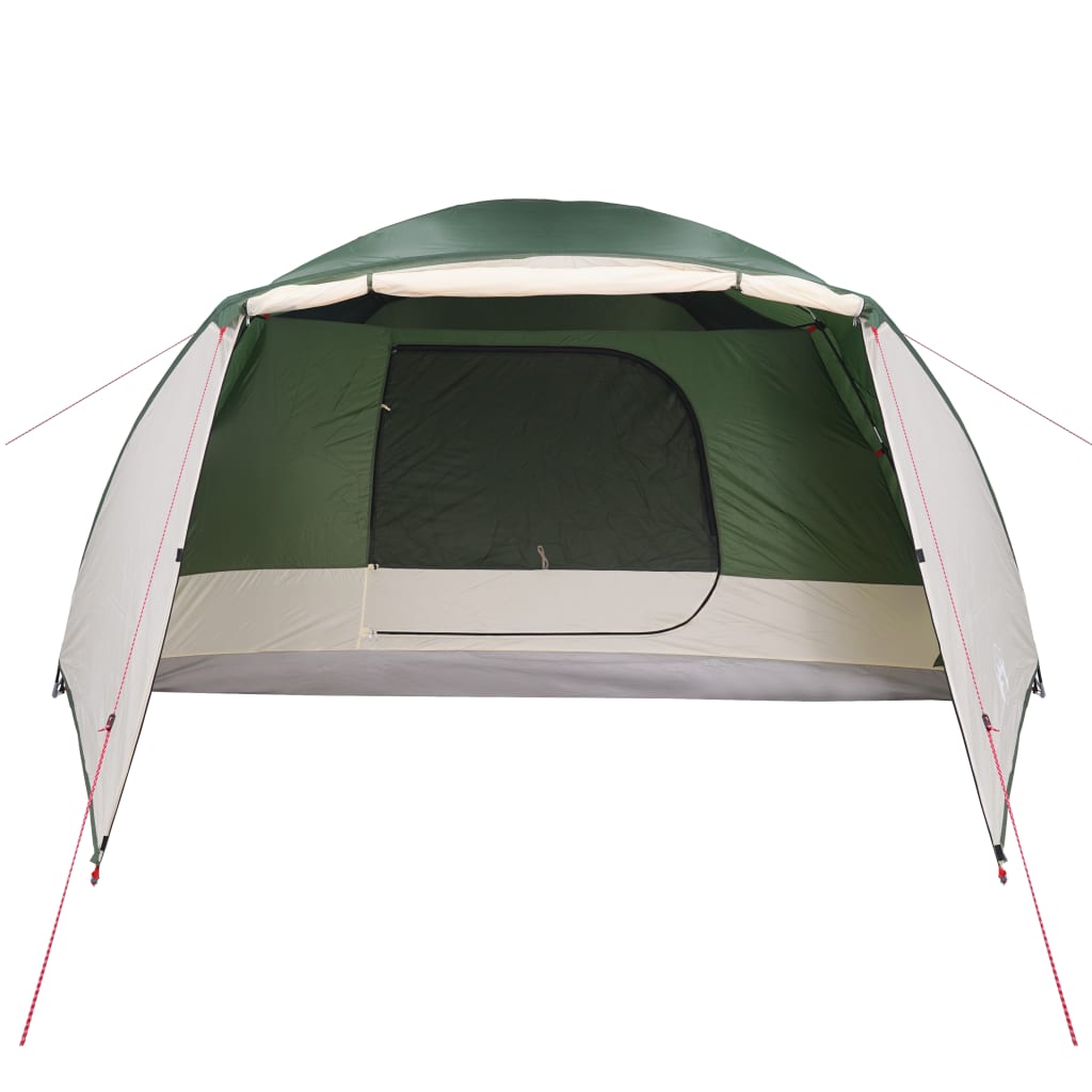 vidaXL Family Tent with Porch 6-Person Green Waterproof