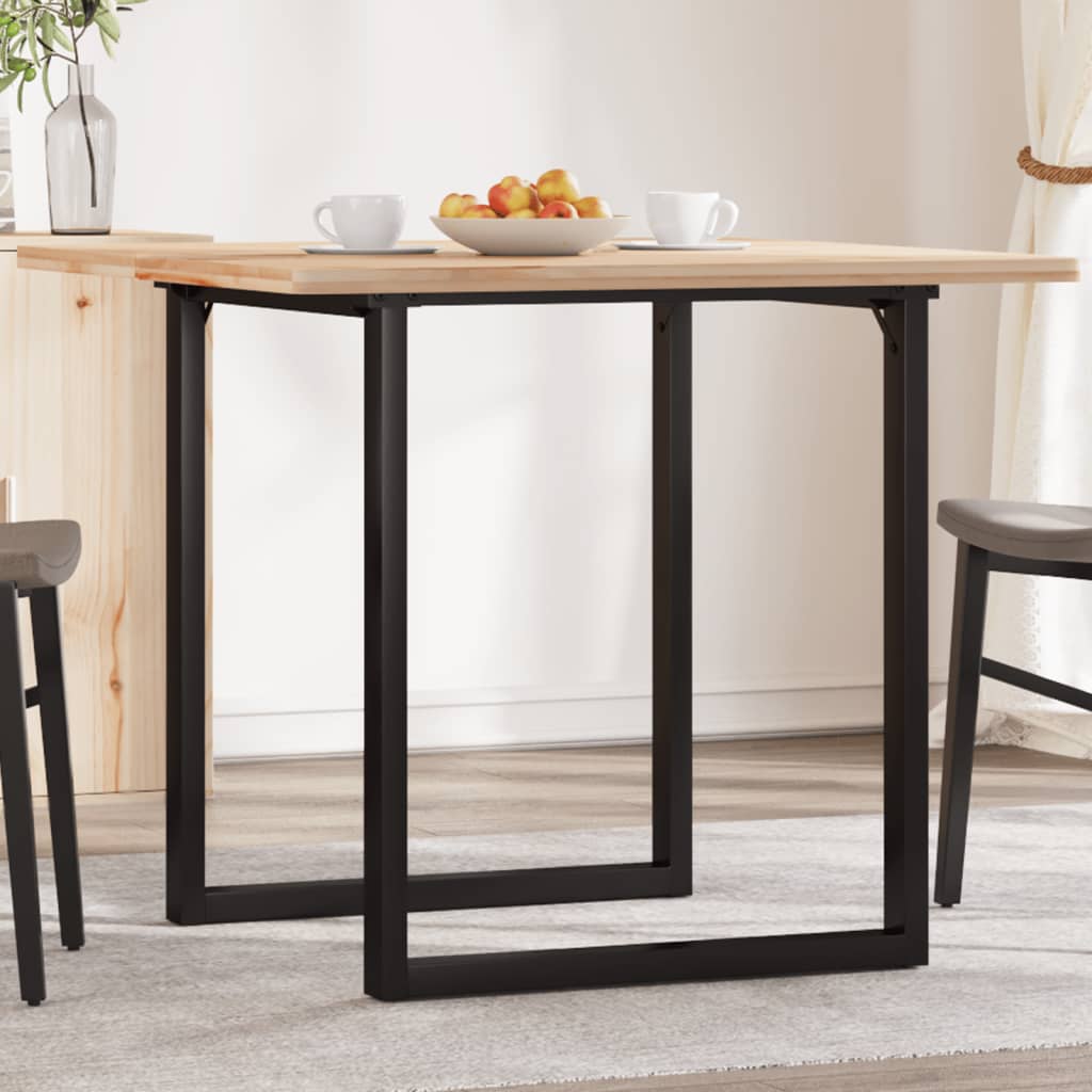 vidaXL Dining Table Legs O-Frame 60x60x73 cm Cast Iron