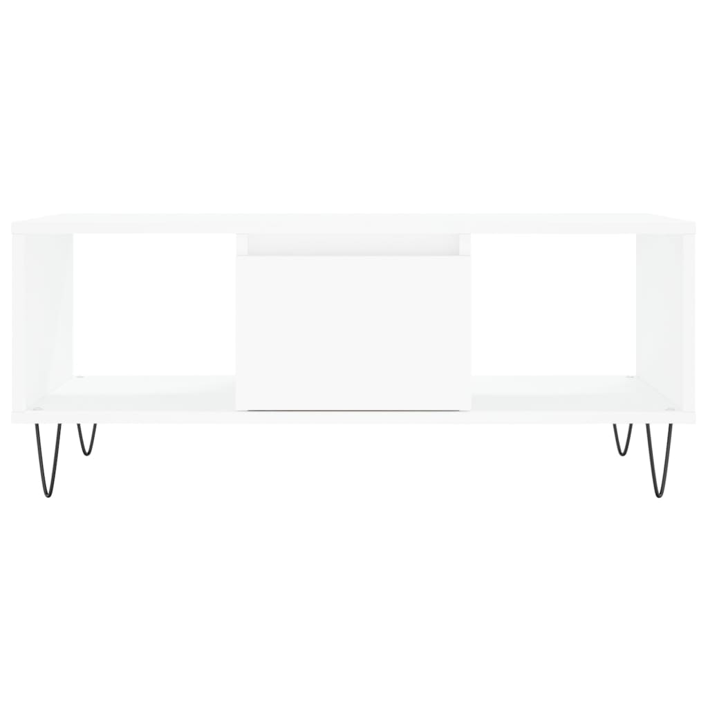 vidaXL Coffee Table White 90x50x36.5 cm Engineered Wood