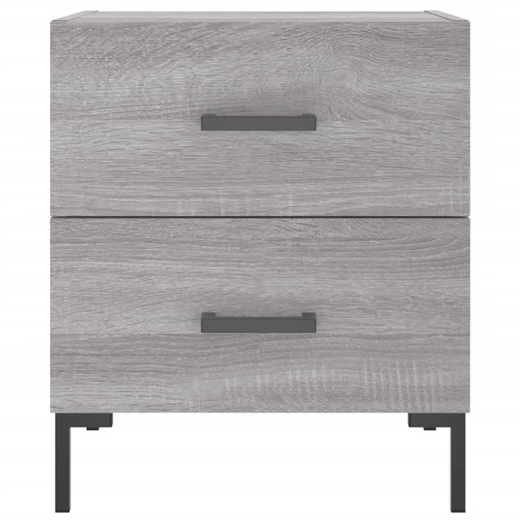 vidaXL Bedside Cabinet Grey Sonoma 40x35x47.5 cm Engineered Wood