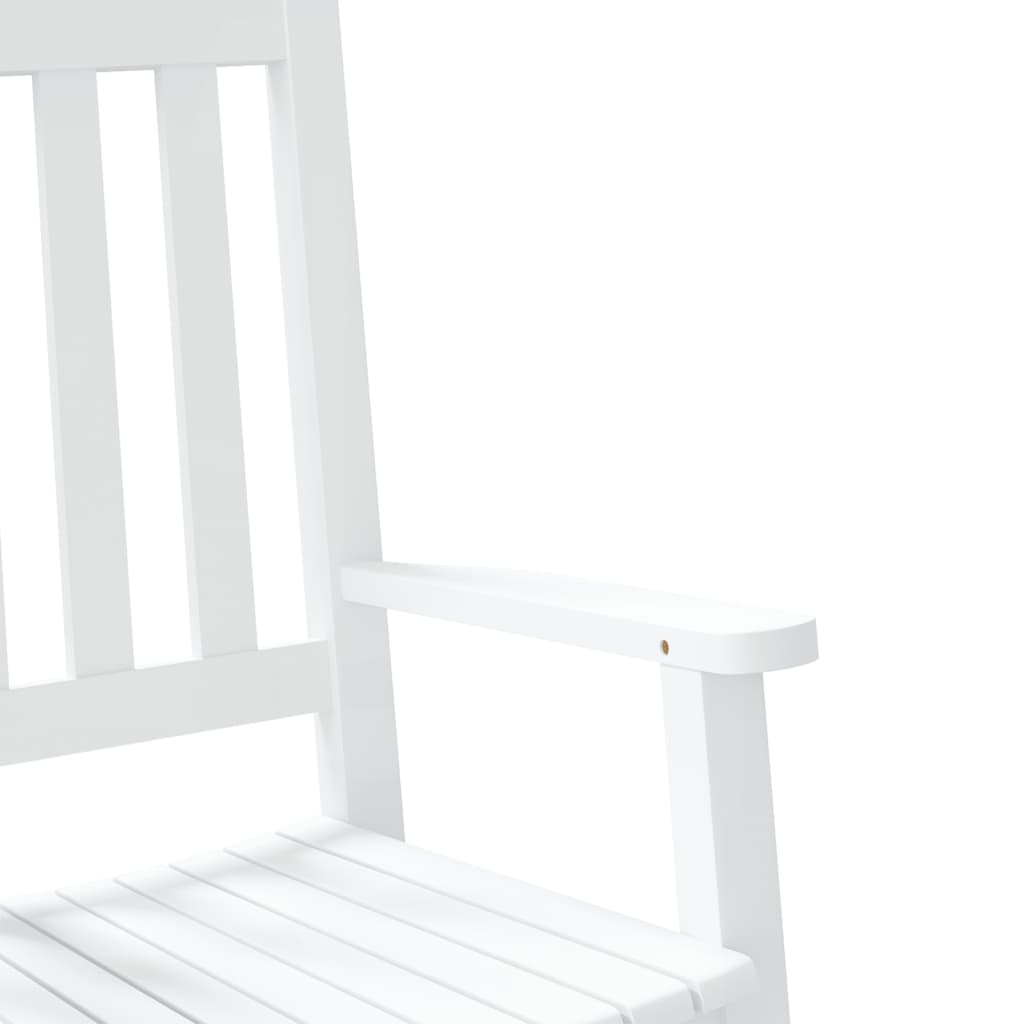 vidaXL Rocking Chair for Children White Solid Wood Poplar