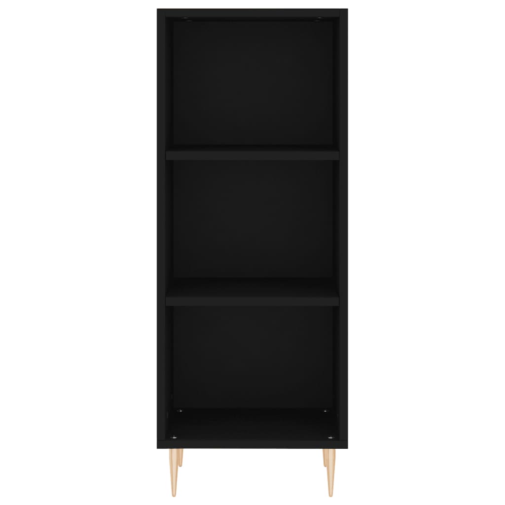 vidaXL Highboard Black 34.5x34x180 cm Engineered Wood