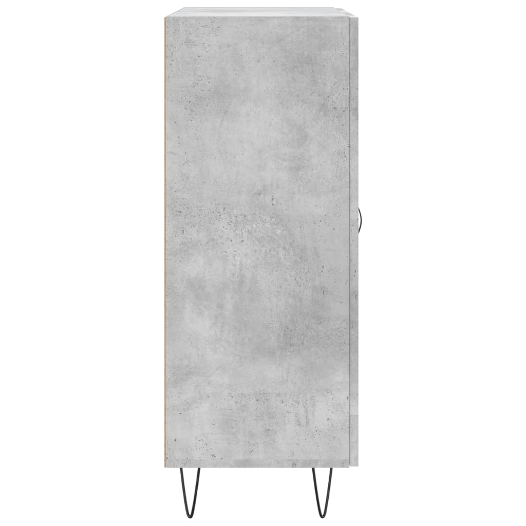 vidaXL Sideboard Concrete Grey 69.5x34x90 cm Engineered Wood