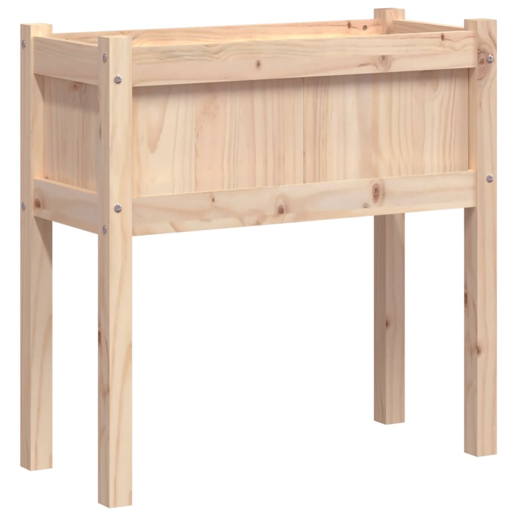 vidaXL Garden Planter with Legs 70x31x70 cm Solid Wood Pine