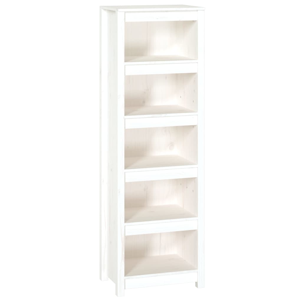 vidaXL Book Cabinet White 50x35x154 cm Solid Wood Pine