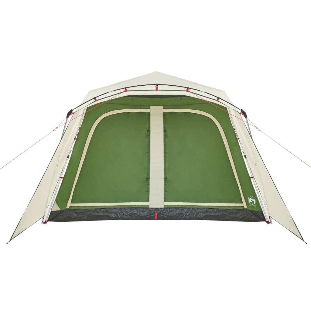 vidaXL Family Tent with Porch 9-Person Green Quick Release