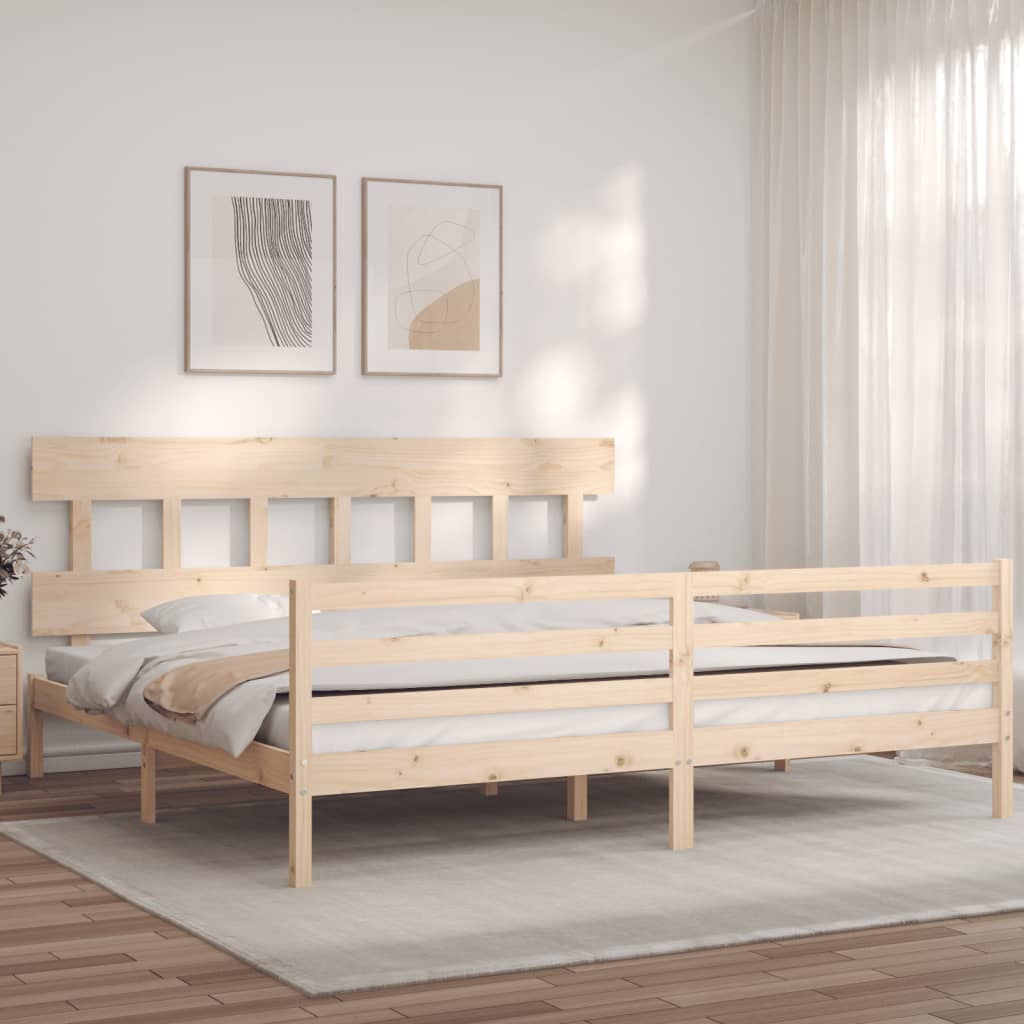 vidaXL Bed Frame without Mattress 200x200 cm Solid Wood