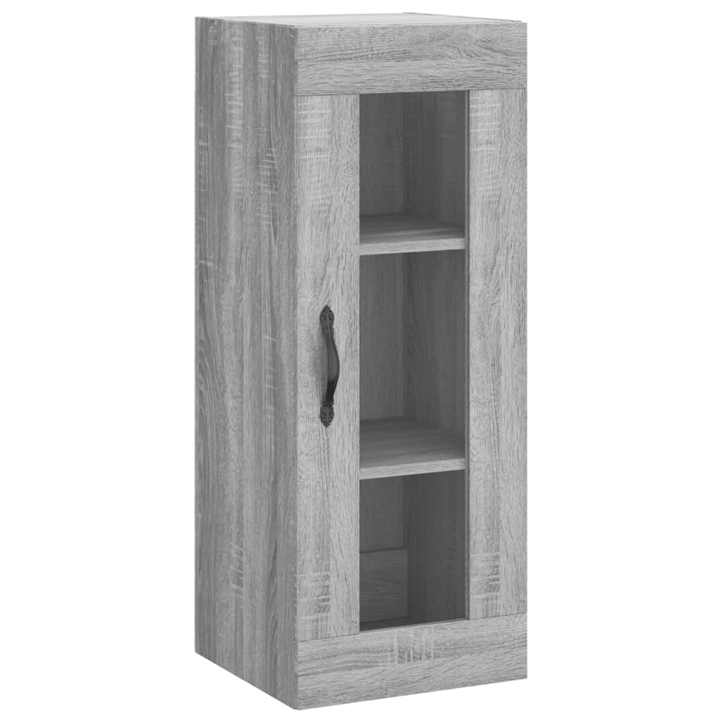 vidaXL Wall Mounted Cabinet Grey Sonoma 34.5x34x90 cm