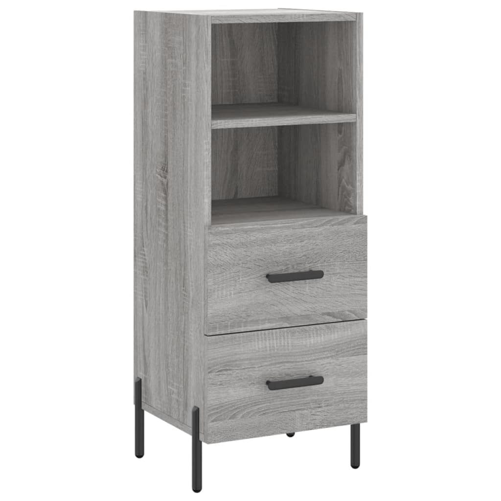 vidaXL Highboard Grey Sonoma 34.5x34x180 cm Engineered Wood