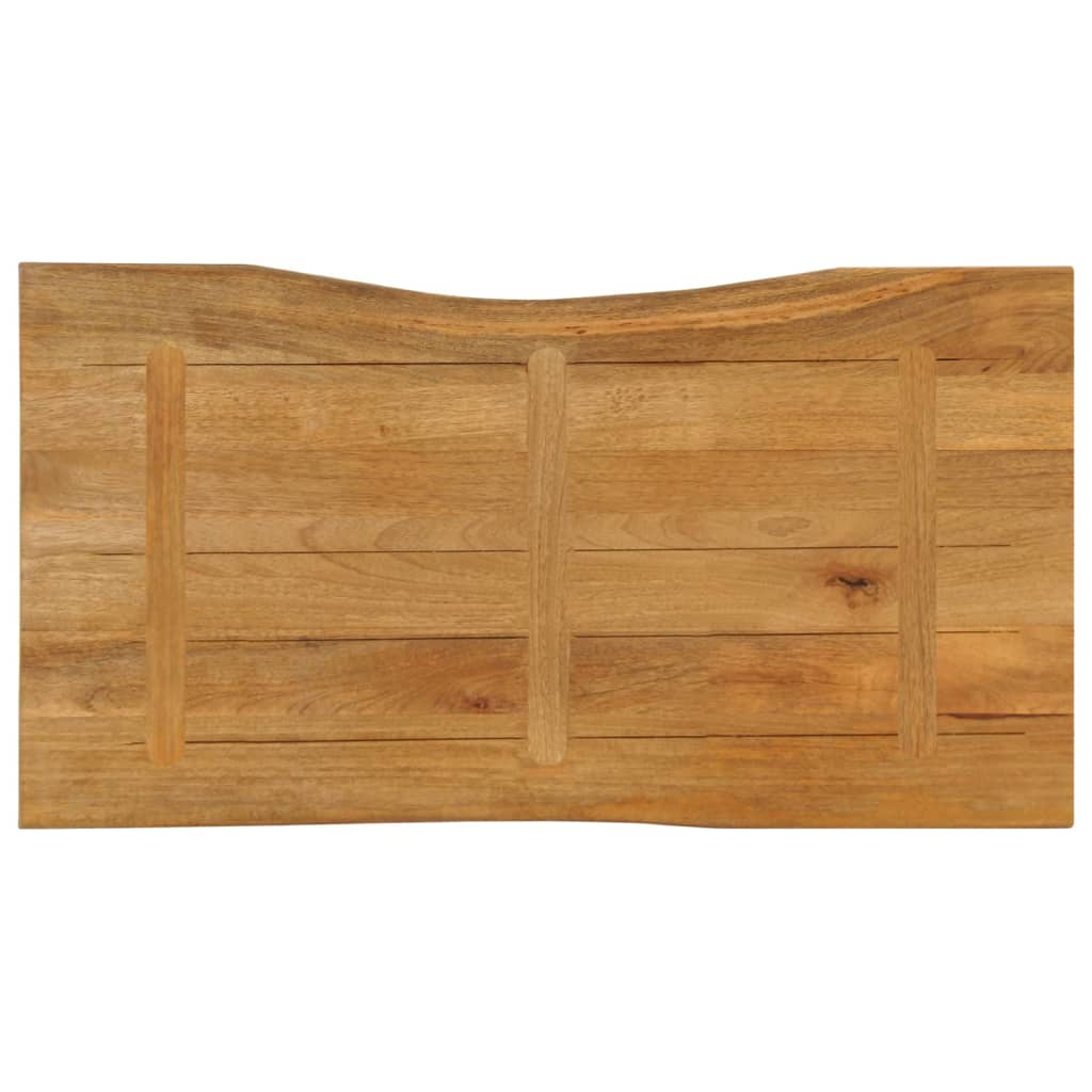 vidaXL Table Top 100x60x2.5 cm Live Edge Solid Wood Mango