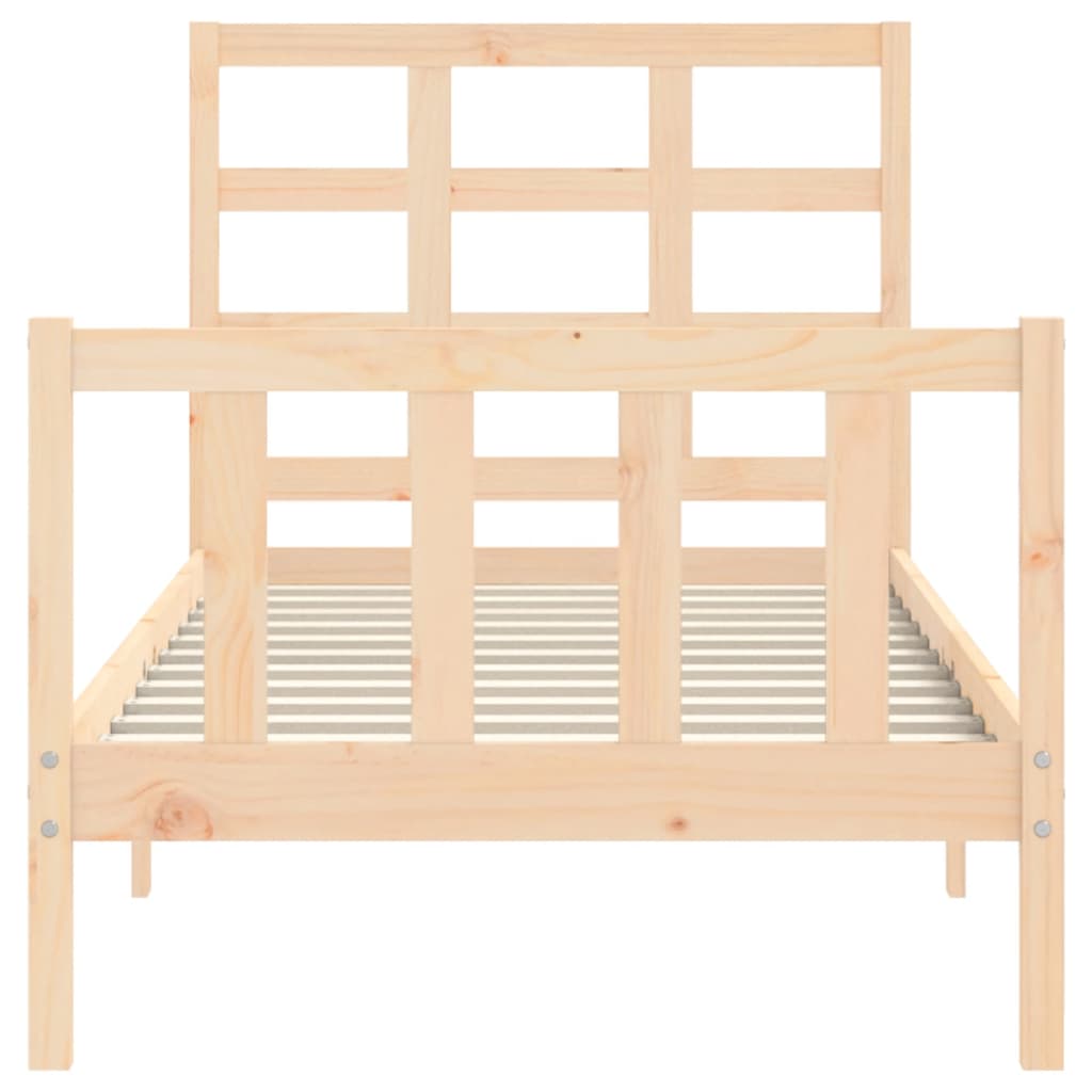 vidaXL Bed Frame without Mattress 100x200 cm Solid Wood Pine