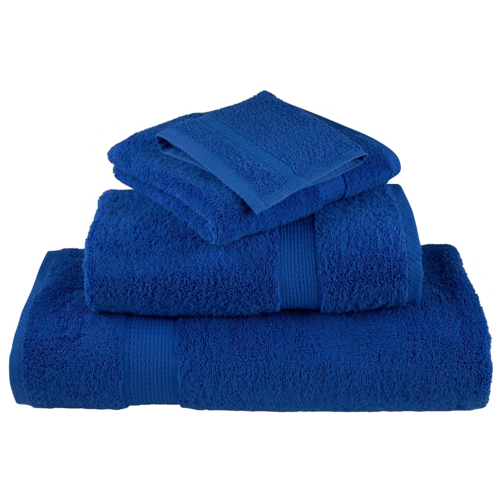 vidaXL 12 Piece Premium Towel Set SOLUND Blue 600 gsm