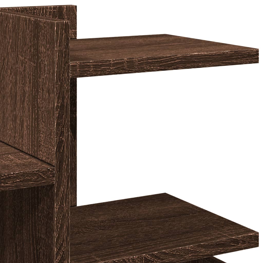 vidaXL Desk Organiser Brown Oak 49x20x52.5 cm Engineered wood