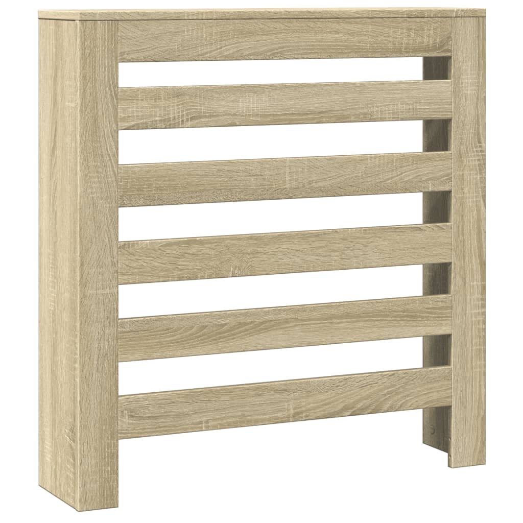 vidaXL Radiator Cover Sonoma Oak 78x20x82 cm Engineered Wood