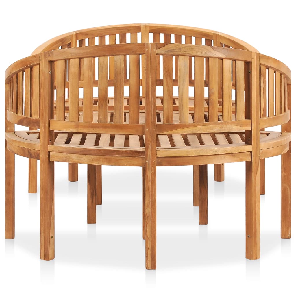 vidaXL 3 Piece Banana Garden Lounge Set Solid Teak Wood