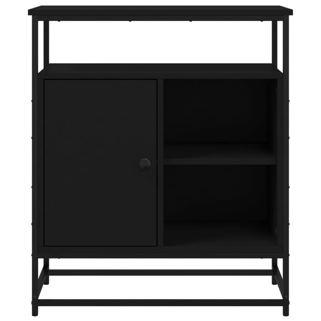 vidaXL Sideboard Black 69x35x80 cm Engineered Wood